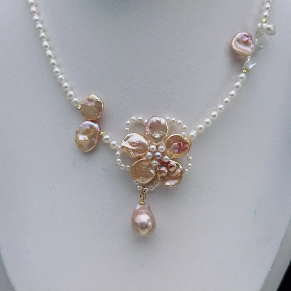 26X178 Handmade Premium Quality Freshwater Baroque Pearl Necklace - Picture 11 of 11